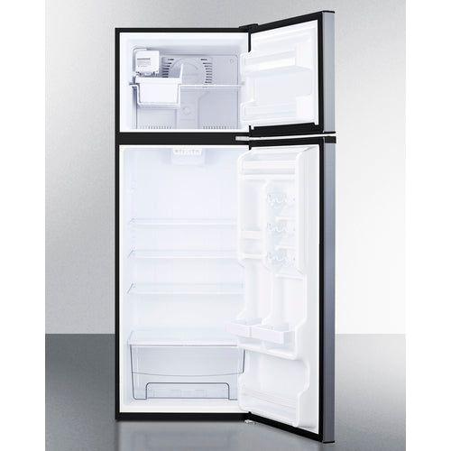 Summit 24 in. Wide Top Mount Refrigerator-Freezer With Icemaker - FF1293SSIM