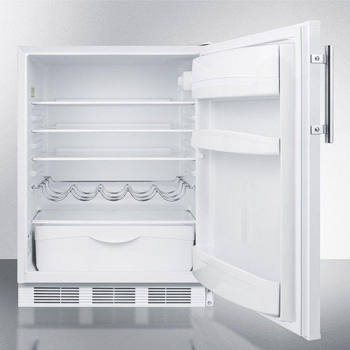 Summit 24 in. Wide White Cabinet Built-in All-refrigerator - FF61WBI