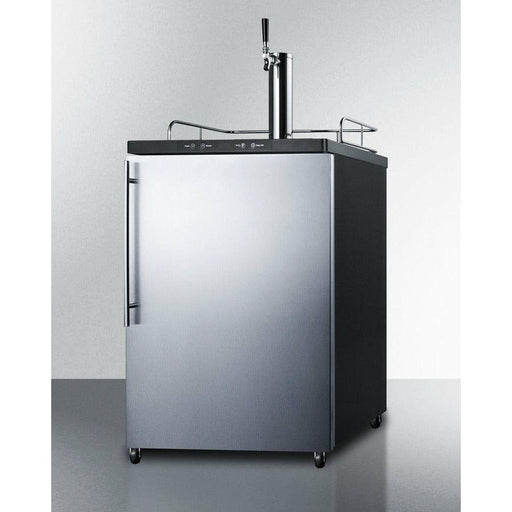 Summit 24 in. with 5.6 cu. ft. Capacity, Automatic Defrost, Digital Thermostat Wide Kegerator - SBC635M7SS