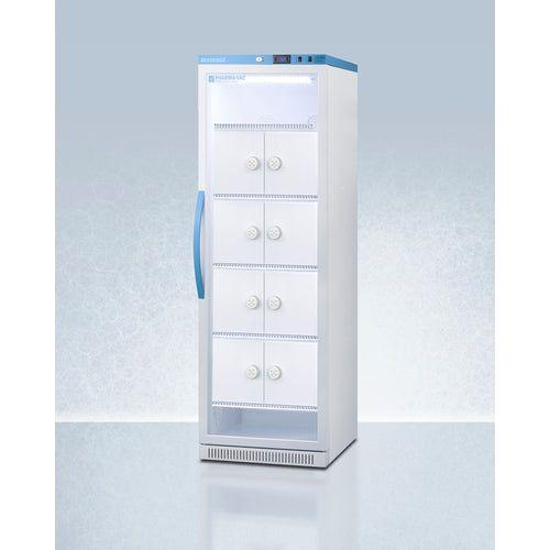 Summit 24" Upright Vaccine Refrigerator 15 Cu.Ft. with Interior Lockers, Door Lock, Right Hinge with Reversible Doors, Automatic Defrost, CFC Free, Eco-Friendly Refrigerant, LED Light - ARG15PVLOCKER