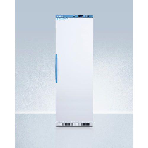 Summit 24" Upright Vaccine Refrigerator with Interior Lockers, 15 cu. ft. Capacity, Door Lock, Right Hinge with Reversible Doors, Automatic Defrost, CFC Free, Eco-Friendly Refrigerant - ARS15PVLOCKER