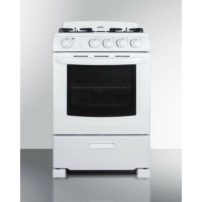 Summit 24" Wide Gas Range RG244WS