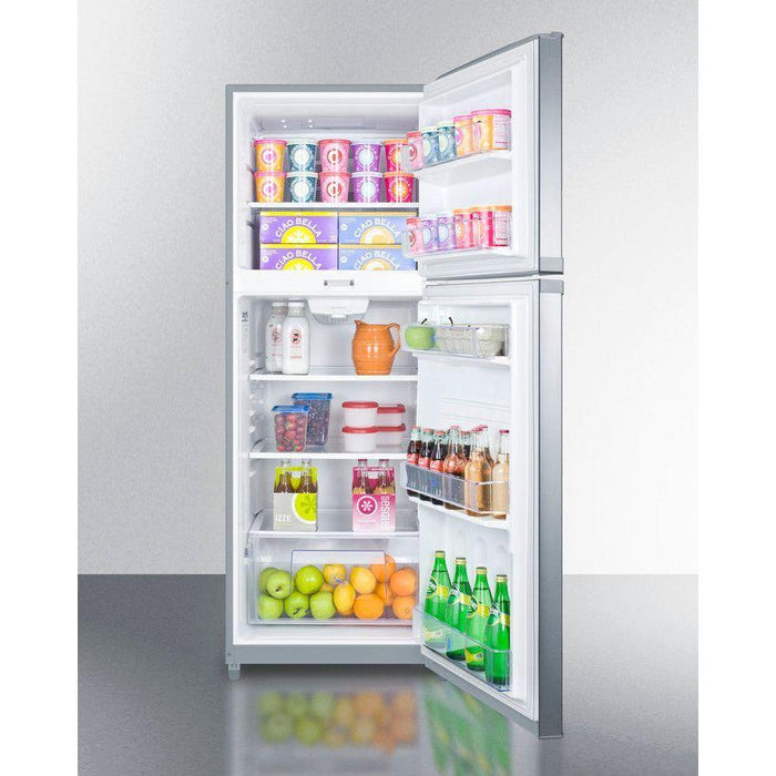 Summit 26 in. Wide Top Mount Refrigerator-Freezer - FF1427SSLLF2