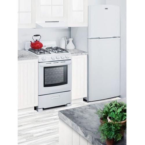 Summit 26 in. Wide Top Mount Refrigerator-Freezer With Icemaker - FF1427IM