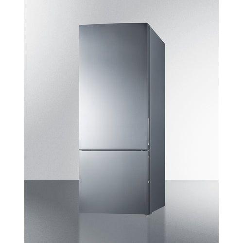 Summit 28 in. Wide Built-In Bottom Freezer Refrigerator - FFBF279SSBI