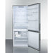 Summit 28 in. Wide Built-in Bottom Freezer Refrigerator with Icemaker - FFBF279SSIM