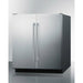 Summit 30 in. Black Built-in 5.4 Cu. ft. Side-by-Side Refrigerator - FFRF3070B