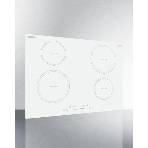 Summit 30 in. Wide 208-240V 4-Zone Induction Cooktop with 4 Elements, Hot Surface Indicator, ADA Compliant, Induction Technology, Child Lock, Safety Shut-Off Control - SINC4B302W