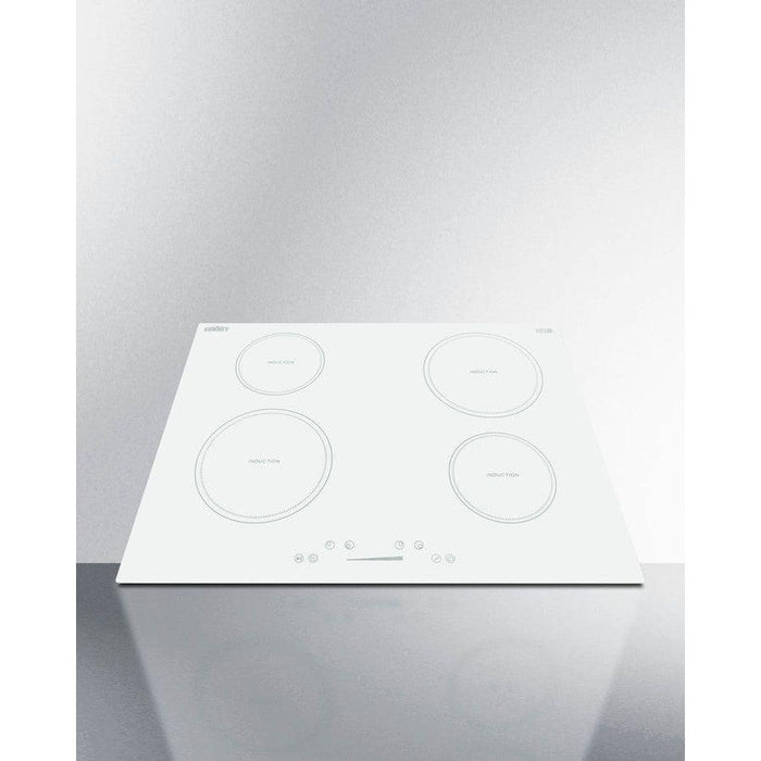 Summit 30 in. Wide 208-240V 4-Zone Induction Cooktop with 4 Elements, Hot Surface Indicator, ADA Compliant, Induction Technology, Child Lock, Safety Shut-Off Control - SINC4B302W