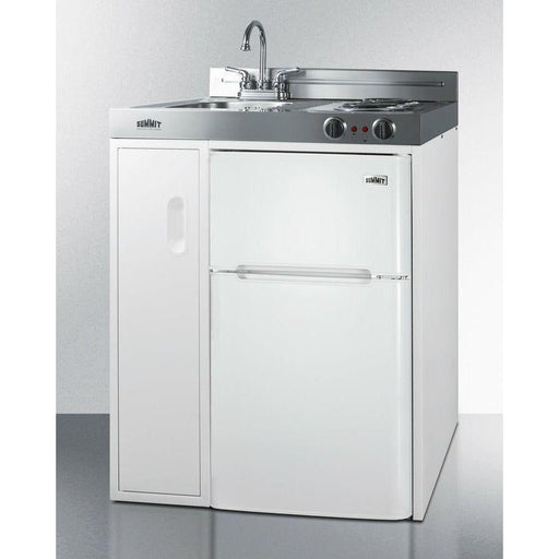 Summit 30 in. Wide All-In-One Kitchenette, Apartment Friendly 2.93 Cubic Feet cu. ft. Mini - C30EL