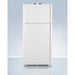 Summit 30 in. Wide Break Room Refrigerator-Freezer with Antimicrobial Pure Copper Handle - BKRF18WCP