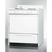 Summit 30 in. Wide Gas Range with Natural Gas, 4 Open Burners, 3.7 cu. ft. Total Oven Capacity, Broiler Drawer, in White - WNM210