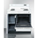 Summit 36 in. Wide Electric Coil Top Range with Oven Window, Side Storage and Clock - WEM430KW