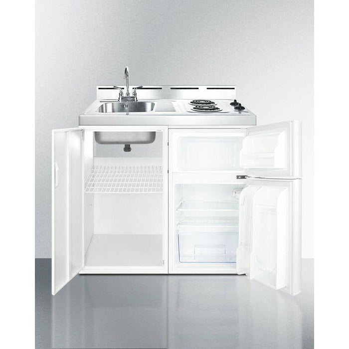 Summit 39 in. Wide All-In-One Kitchenette, Apartment Friendly 2.93 Cubic Feet cu. ft. Mini - C39EL