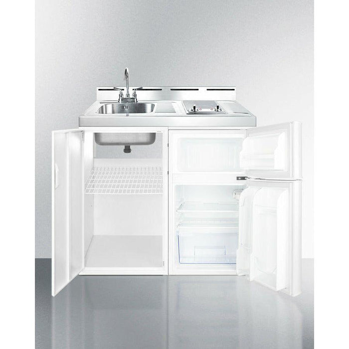 Summit 39 in. Wide All-In-One Kitchenette, Apartment Friendly 2.93 Cubic Feet cu. ft. Mini - C39EL