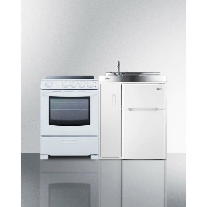 Summit 54 in. Wide All-in-One Kitchenette with Electric Range - ACK54ELSTW