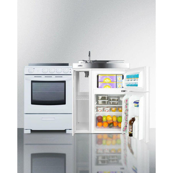 Summit 54 in. Wide All-in-One Kitchenette with Electric Range - ACK54ELSTW