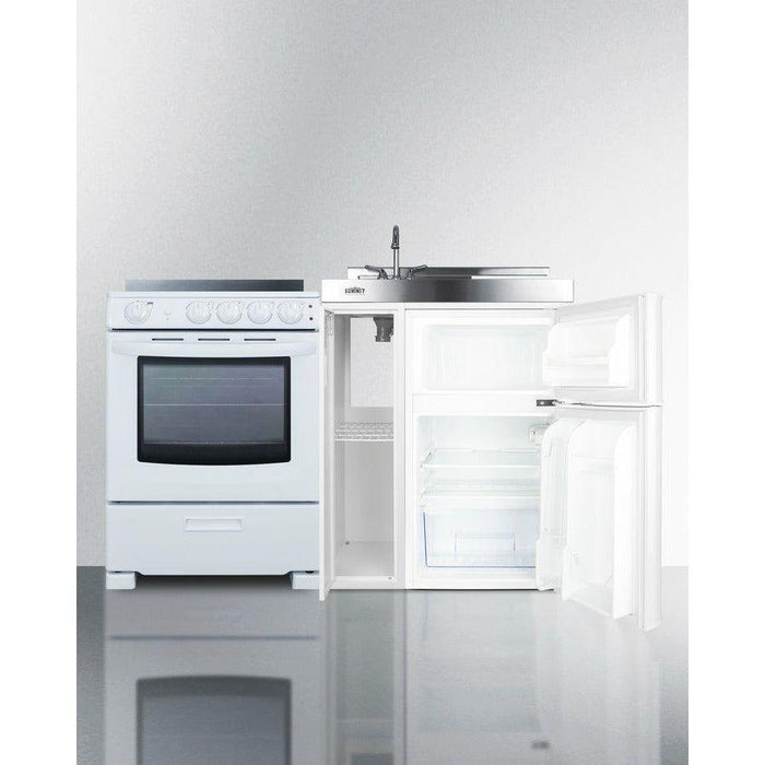 Summit 54 in. Wide All-in-One Kitchenette with Electric Range - ACK54ELSTW