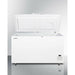 Summit 60 in. AccuCold Commercial Chest Freezer with 12.8 cu. ft. Capacity, Digital Thermostat, Factory Installed Lock, Casters and Manual Defrost in White - EL41LT