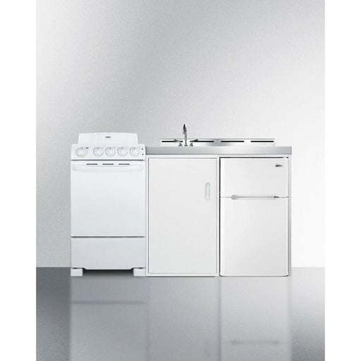 Summit 60 in. Wide All-in-One Kitchenette with Electric Coil Range - ACK60COILW