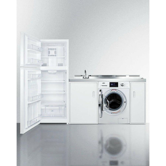 Summit 86 in. Wide All-In-One Kitchenette with Washer/Dryer Combo - ACKSPWD86