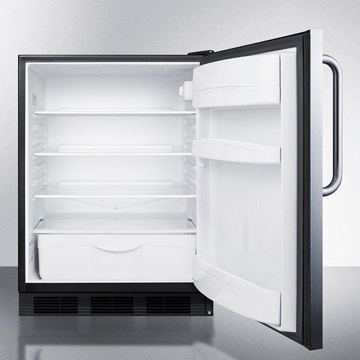 Summit Accucold 24 in. Commercial Built-in Undercounter Medical - General Purpose Refrigerator - FF6BK7CSS