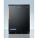 Summit Accucold 24 in. Wide 5.5 Cu. Ft. General Purpose Medical Refrigerator with Copper Handle and Keyed Lock - FF7LBLKTBC