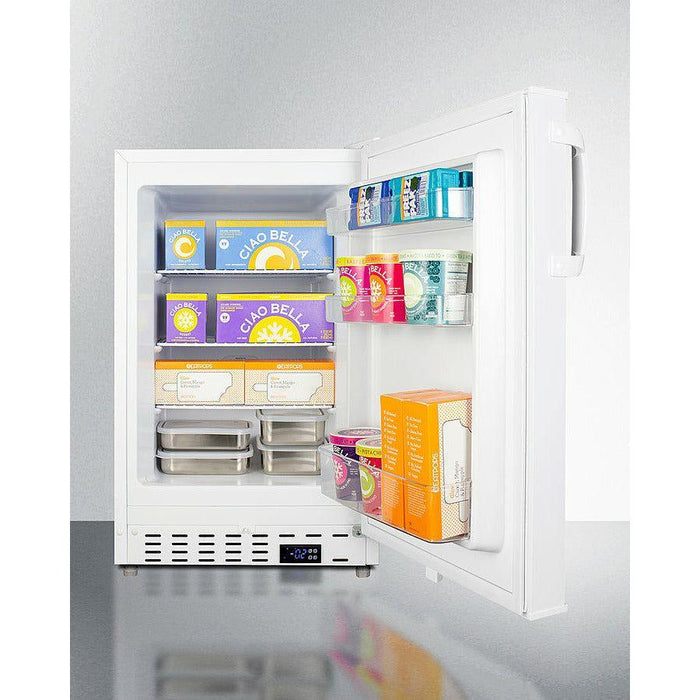 Summit ALFZ36 20 in. Wide Built-In All-Freezer, ADA Compliant