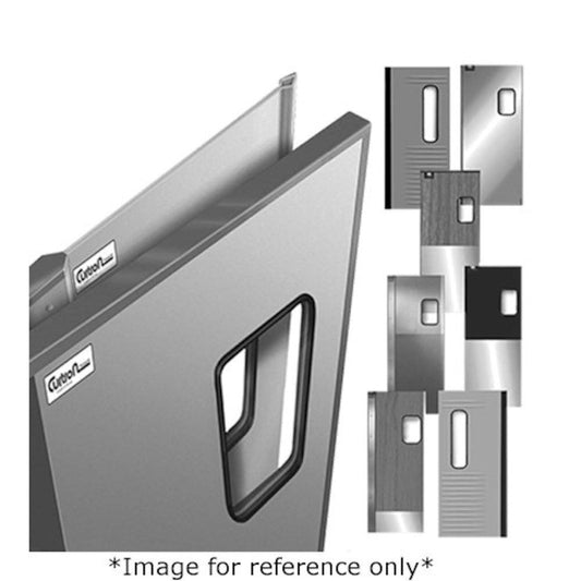 Curtron SPCD-30-SS-DBL-4248 42" x 47" Service-Pro Cafe Series 30 Swinging Door - CUSPCD30SSDBL4248