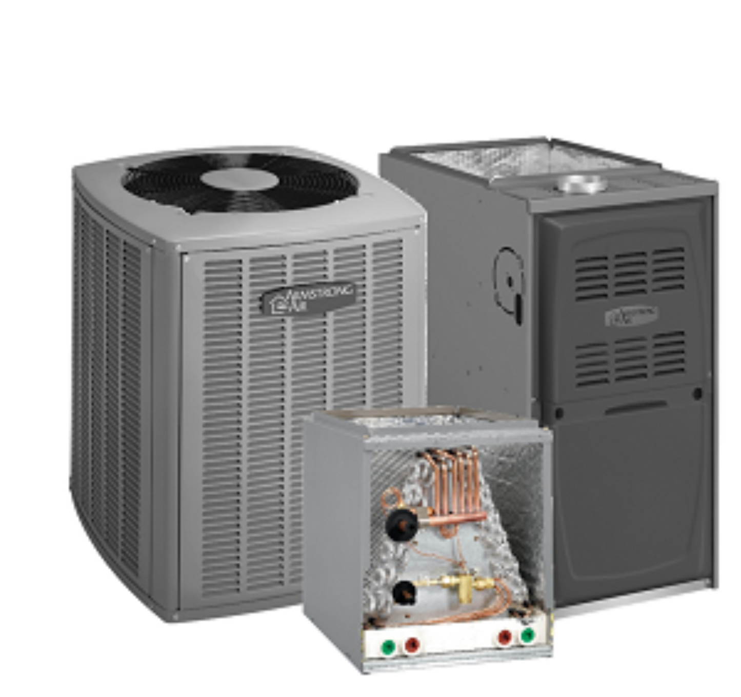 Armstrong Air 3.5 Tons Gas Heat Upflow Air Conditioner System - 15 SEER - 4SCU16LE142P-50A / A80UH1E090B16 / AG84648D175B2501AP