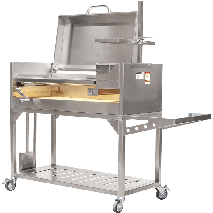 Tagwood BBQ Argentine Santa Maria Wood Fire & Charcoal Grill with Top Lid BBQ01SS