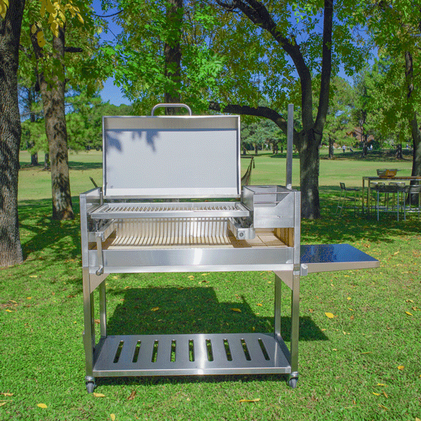 Tagwood BBQ Argentine Santa Maria Wood Fire & Charcoal Grill with Top Lid BBQ01SS