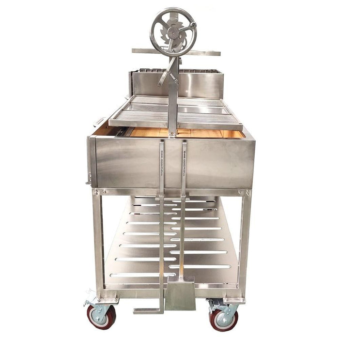 Tagwood BBQ Double Argentine Santa Maria Wood Fire & Charcoal Grill BBQ24SS - OPEN FIRE COOKING