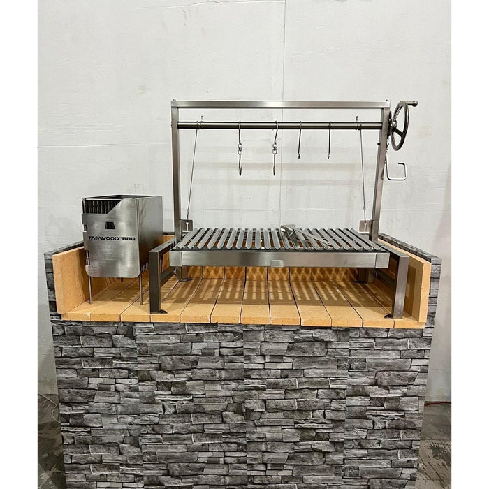 Tagwood BBQ Insert Style Argentine Santa Maria Wood Fire & Charcoal Grill without firebricks BBQ09SS