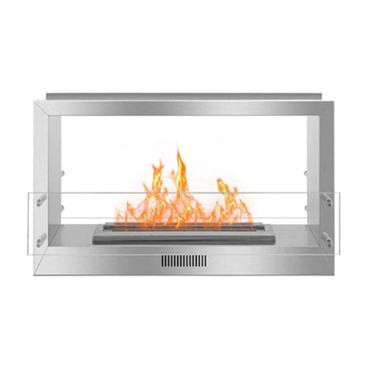 The Bio Flame 38-Inch Smart Firebox DS - See-Through Ethanol Fireplace