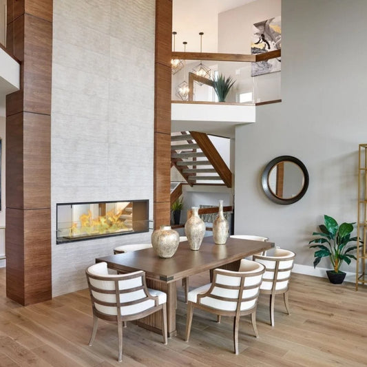 The Bio Flame 72-Inch Firebox DS - Built-in See-Through Ethanol Fireplace