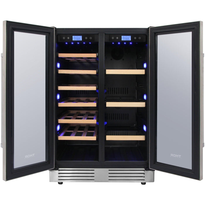 Thor Kitchen 24 in. 21 Bottle & 95-Can Wine Cooler TBC2401DI