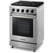 Thor Kitchen 24 in. Professional Gas Range in Stainless Steel LRG2401U