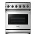 Thor Kitchen 30 in. 4.55 Cu. Ft. Professional Propane Gas Range in Stainless Steel LRG3001ULP