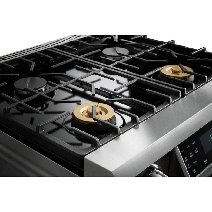 Thor Kitchen 30 In. 4.6 Cu. Ft. Self-Clean Gas Range in Stainless Steel with Front Touch Control TRG3001