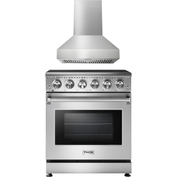 Thor Kitchen 30 In. Electric Range and 30 In. Range Hood Appliance Package