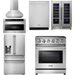 Thor Kitchen 30 In. Electric Range, Range Hood, Microwave Drawer, Refrigerator, Dishwasher, Wine Cooler Appliance Package