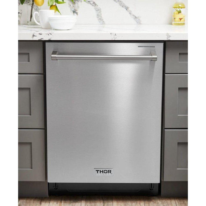 Thor Kitchen 30 In. Electric Range, Refrigerator with Water and Ice Maker, Dishwasher Appliance Package