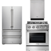 Thor Kitchen 30 In. Gas Burner/Electric Oven Range, Refrigerator, Dishwasher Appliance Package