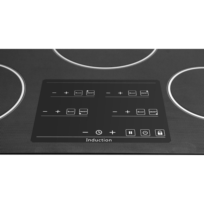 Thor Kitchen 30 in. Glass Induction Cooktop in Black with 4 Elements TEC3001iC1