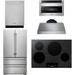 Thor Kitchen 30 In. Induction Cooktop, Range Hood, Microwave Drawer, Refrigerator, Dishwasher Appliance Package