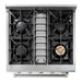 Thor Kitchen 30 In. Natural Gas Range, Range Hood, Microwave Drawer, Refrigerator, Dishwasher Appliance Package