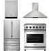 Thor Kitchen 30 In. Natural Gas Range, Range Hood, Refrigerator, Dishwasher Appliance Package