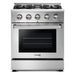 Thor Kitchen 30 In. Professional Propane Gas Range, Range Hood Appliance Package