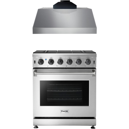 Thor Kitchen 30 In. Propane Gas Range, Range Hood Appliance Package